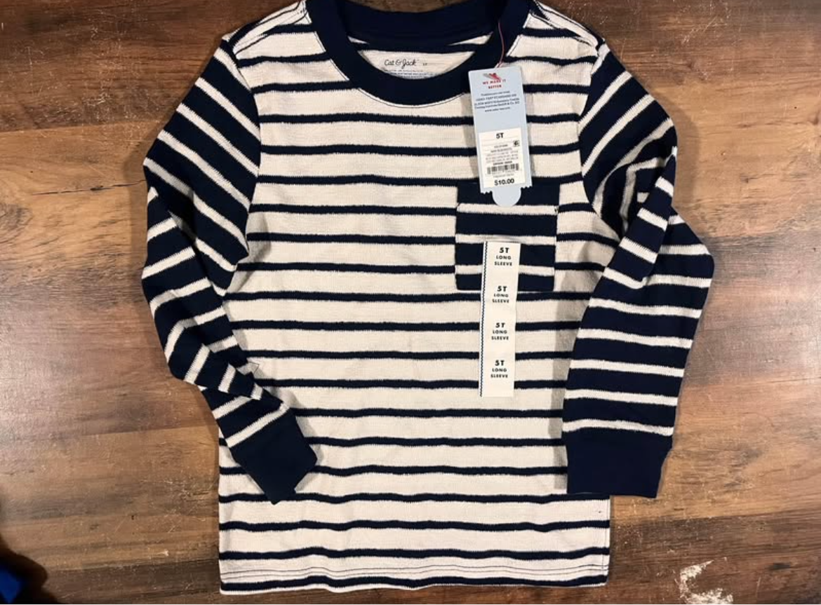 Cat and Jack striped 5t long sleeve